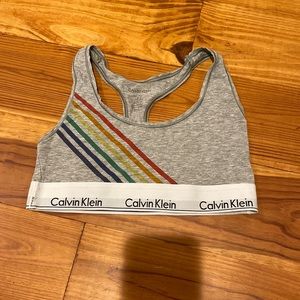 Calvin klein racerback bra size medium pride edition